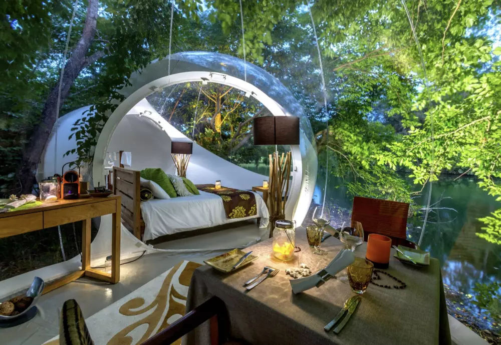 cozy bubble tent