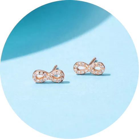 Rose Gold Stud Earrings Des (2)
