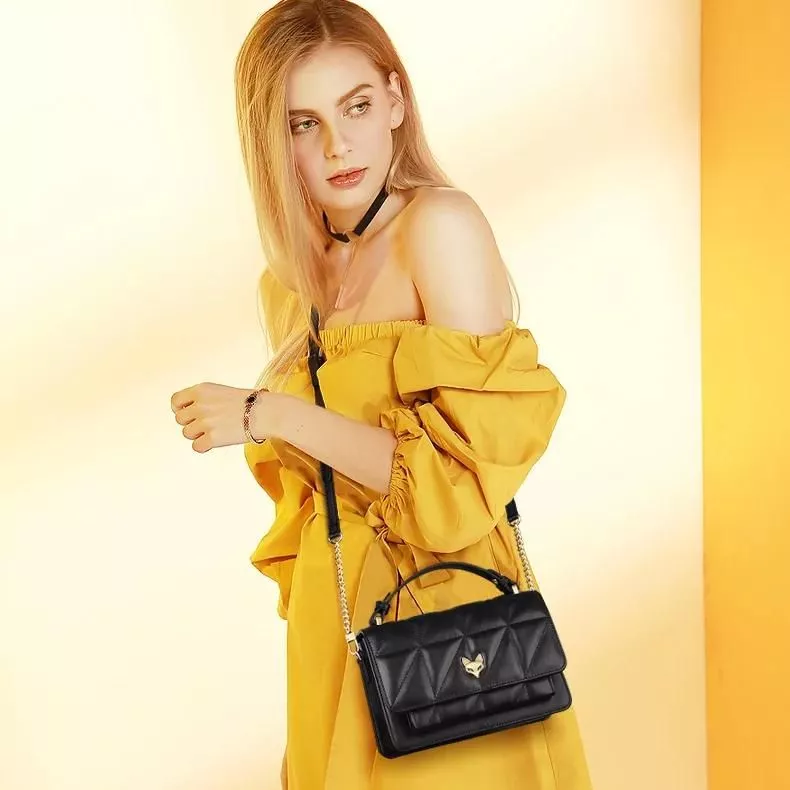 FOXER Brand Original Women Flap Shoulder Bag Stylish For Lady Messenger Bag Irregular Elegant Female Split Leather Crossbody Bag FOXER Brand Original Women Flap Shoulder Bag Stylish For Lady Messenger Bag Irregular Elegant Female Split Leather Crossbody Bag